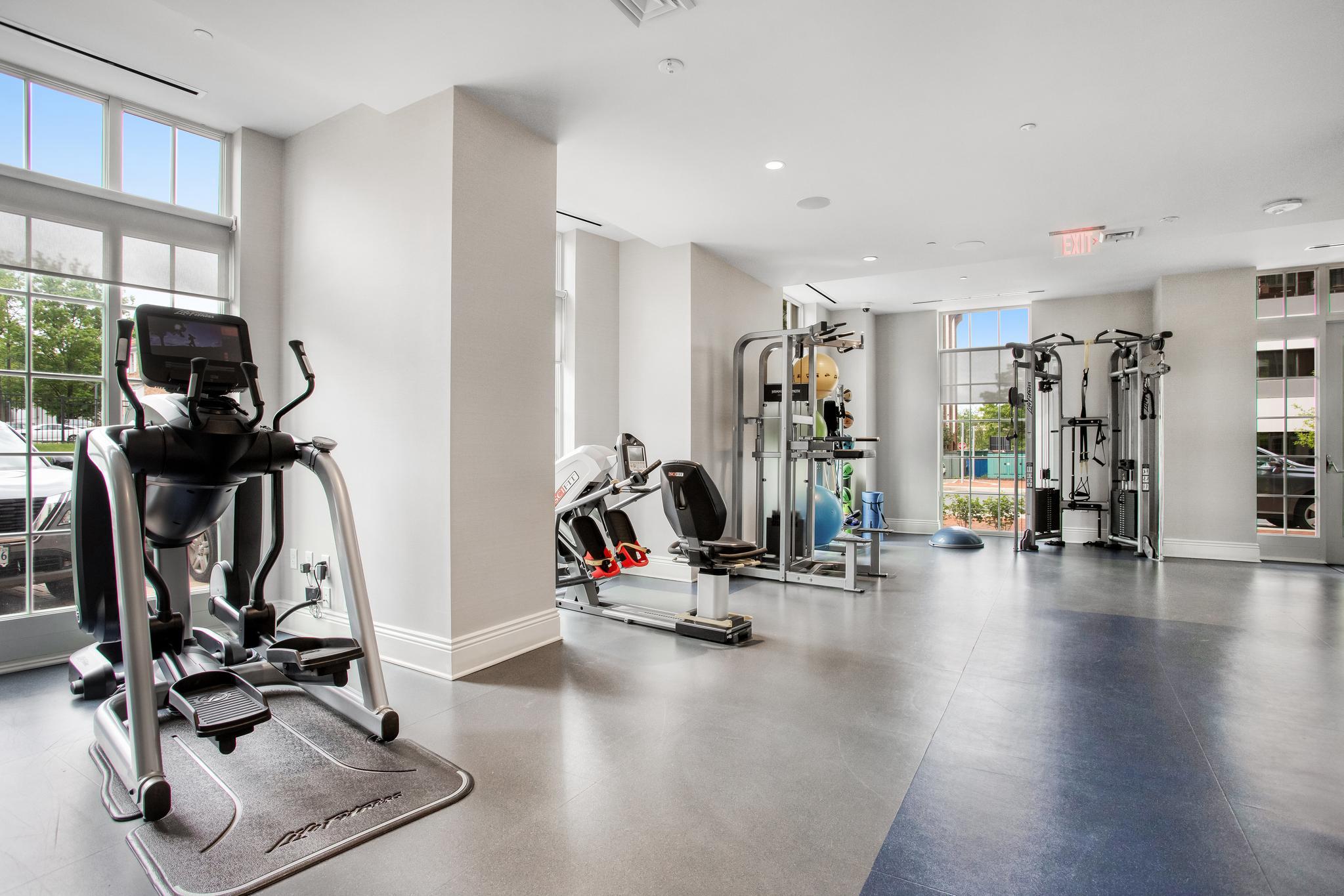 6900 Fleetwood Road, Unit 318 McLean, VA 22101 - Photo 41 of 63 a view of a room with gym equipment