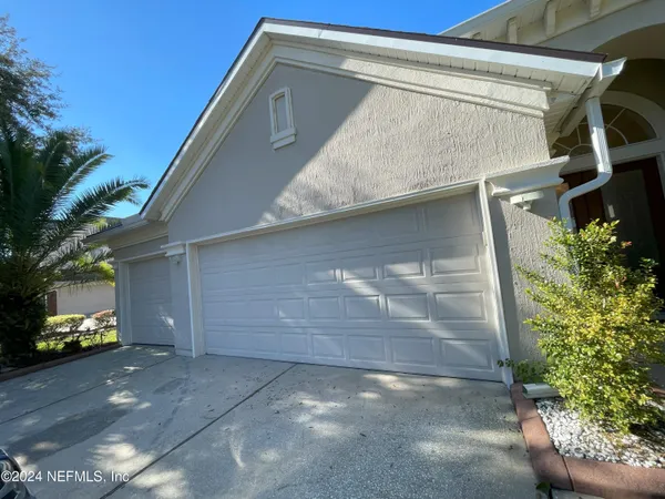 a backyard of a house