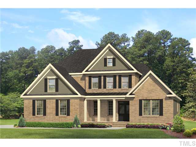 5001 Fanyon Way Raleigh, NC 27612 - Photo 1 of 5 rendering for representational purposes. Exterior elevation A selected on this presale - featuring stone and board & batton detail; with fiber cement siding.