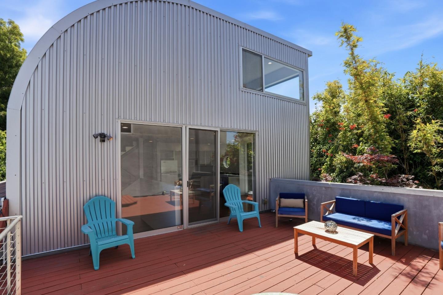 2709 Tenth Street, Unit C Berkeley, CA 94710 - Photo 25 of 44 a outdoor living area with furniture and wooden floor