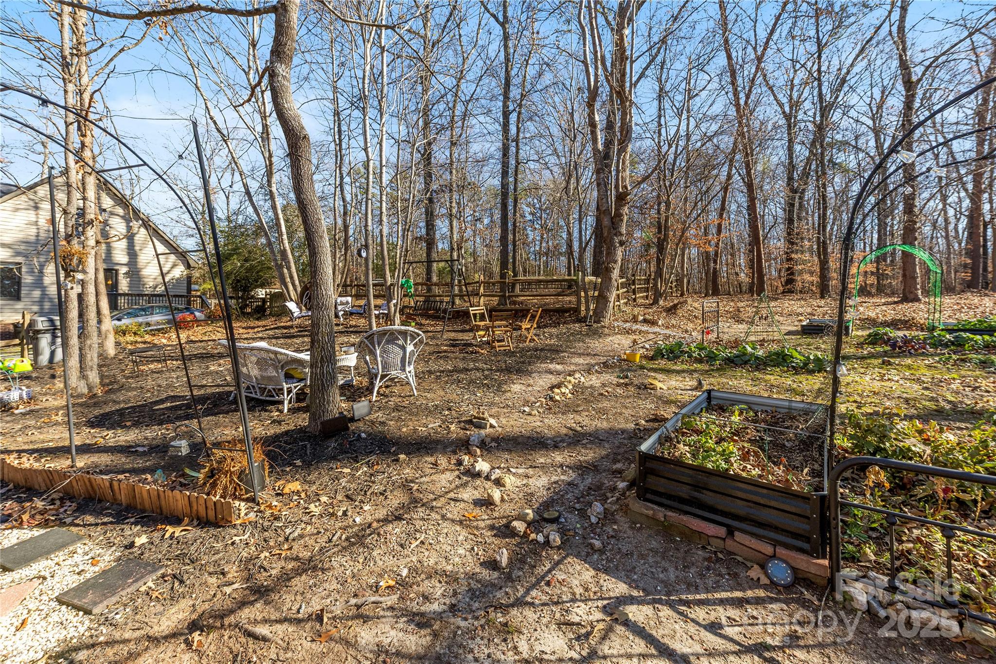 16218 Barbee Road Stanfield, NC 28163 - Photo 25 of 30 a view of outdoor space with lots of trees