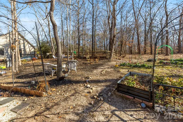 a view of outdoor space with lots of trees