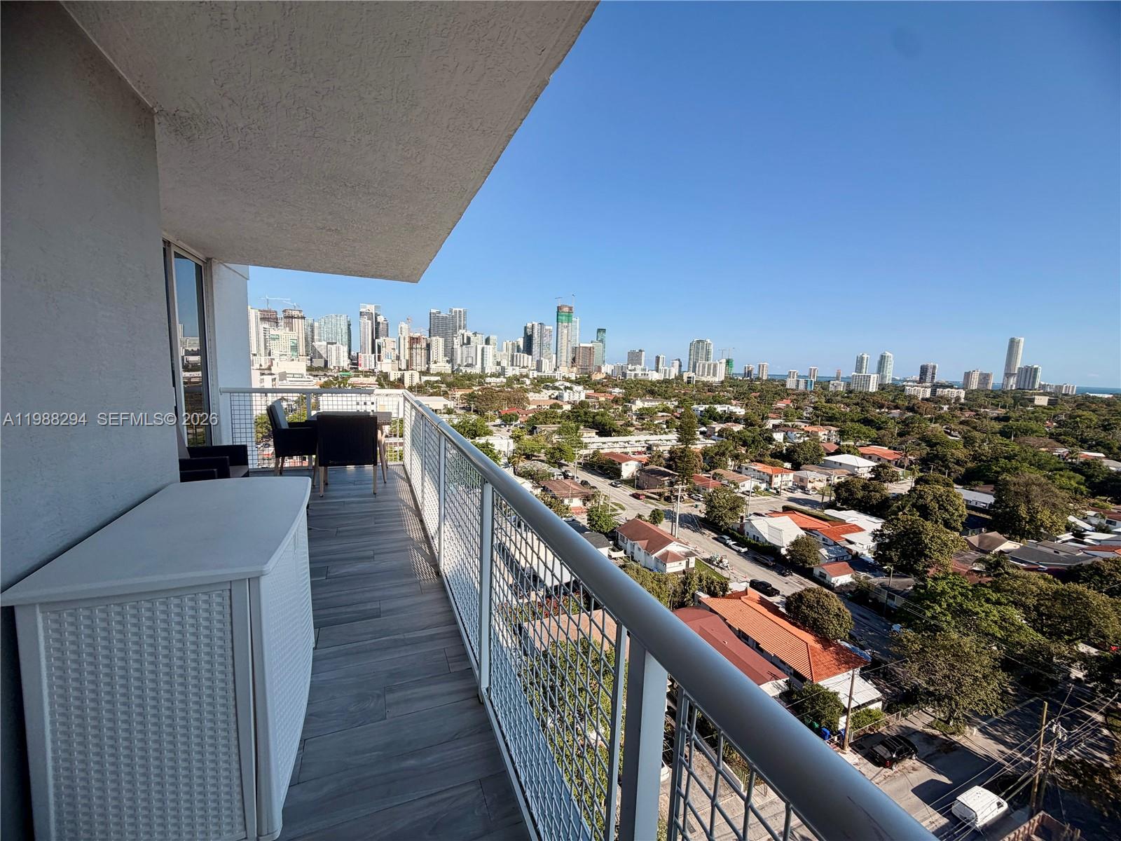 900 Southwest 8th Street, Unit 1509 Miami, FL 33130 - Photo 27 of 37 a view of city from balcony