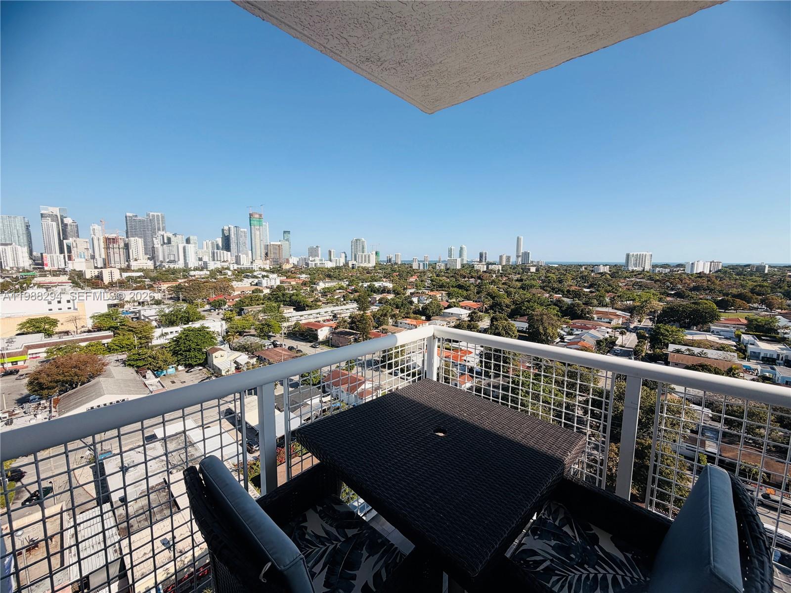 900 Southwest 8th Street, Unit 1509 Miami, FL 33130 - Photo 31 of 37 a view of a balcony with city view