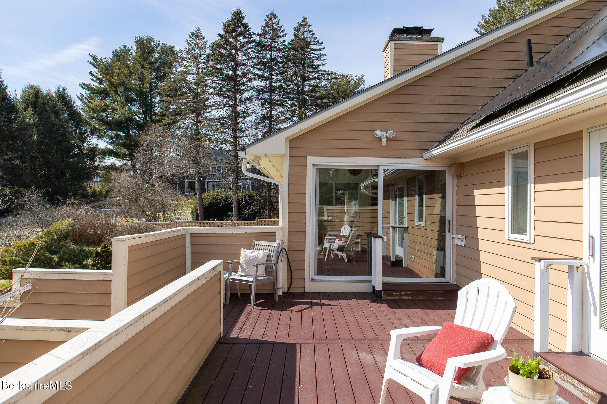 103 Gravesleigh Terrace Pittsfield, MA 01201 - Photo 22 of 46 a view of balcony with furniture and wooden floor