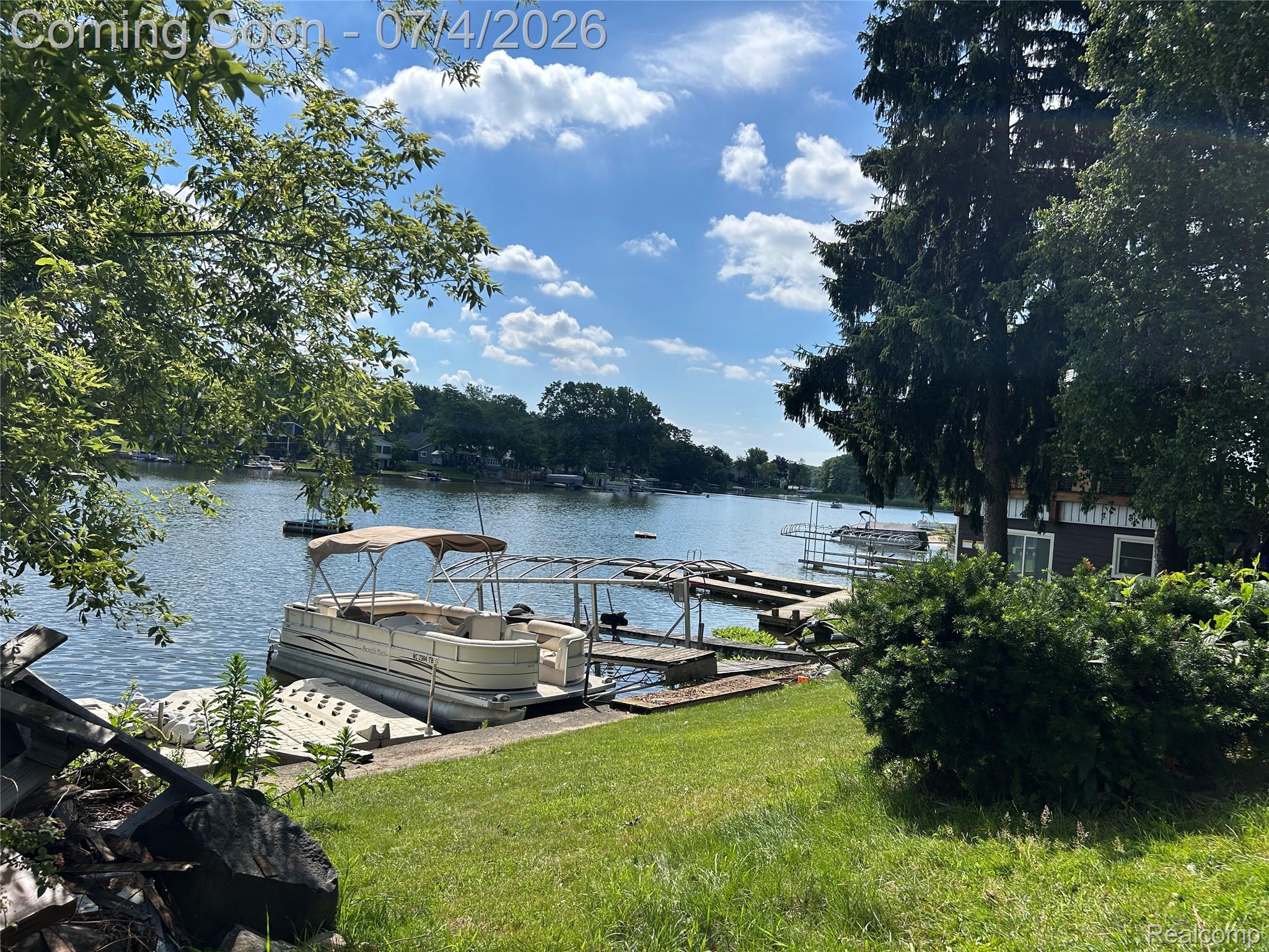 16185 South Seymour Road Linden, MI 48451 - Photo 8 of 8 Waterfront Property Lake Front on All Sports Lobdell Lake, Room For Four Dock!