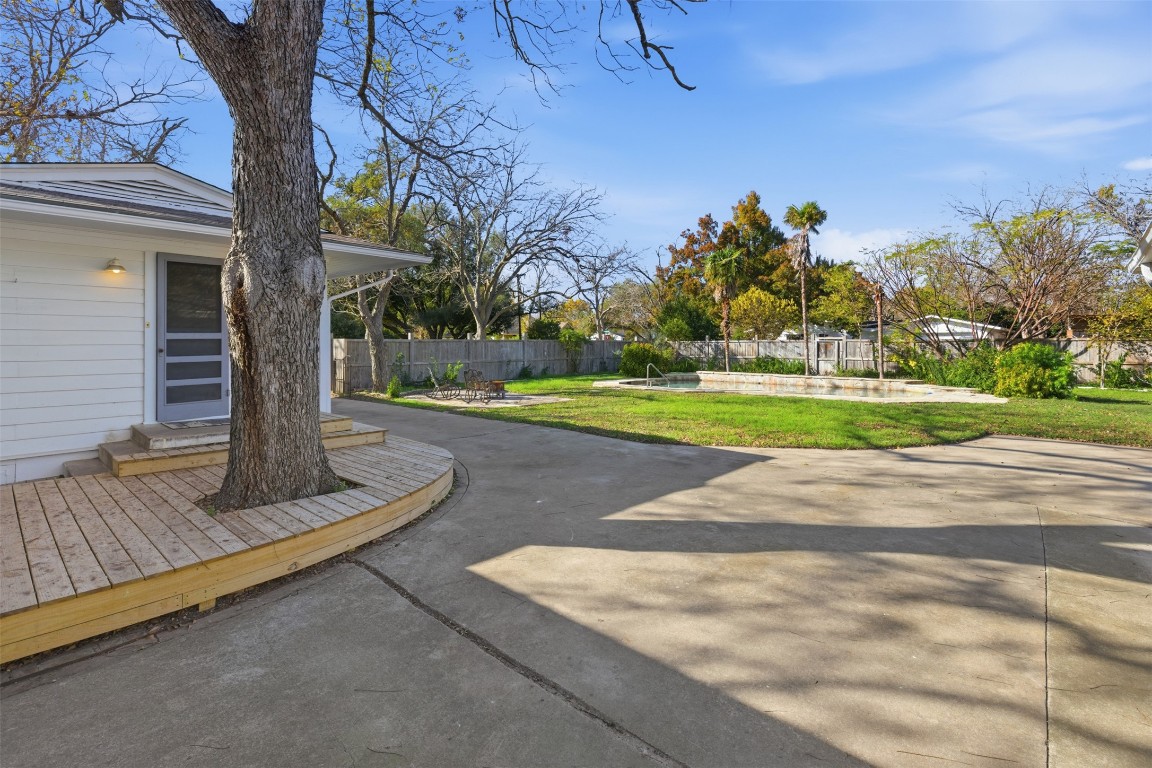 1506 Grace Street Taylor, TX 76574 - Photo 20 of 21 View of patio featuring a deck, overlooking the pool