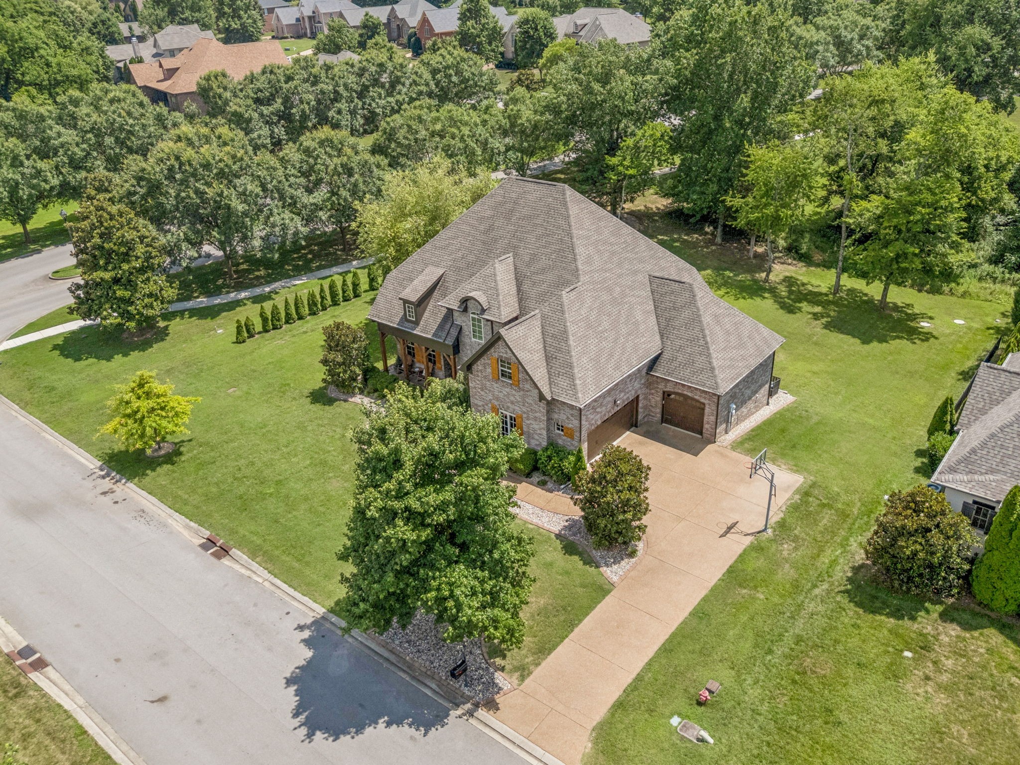 1501 Registry Row Arrington, TN 37014 - Photo 61 of 77 a view of a garden with a fountain
