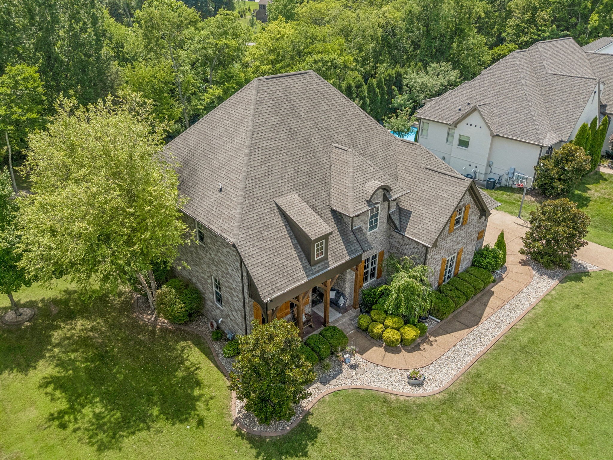 1501 Registry Row Arrington, TN 37014 - Photo 62 of 77 an aerial view of a house with a yard and a large tree