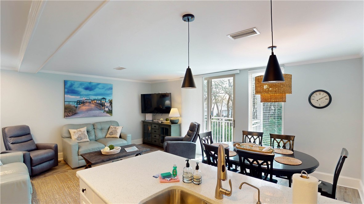 Living area and balcony