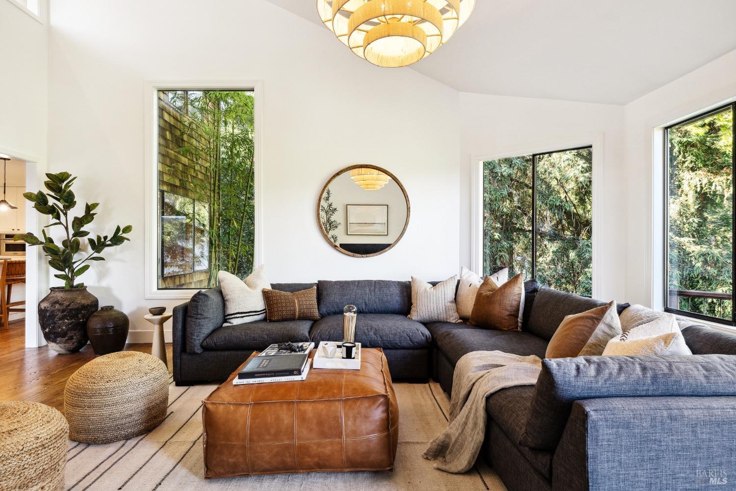 169 Bolsa Avenue Mill Valley, CA 94941 - Photo 1 of 1 a living room with furniture and a large window