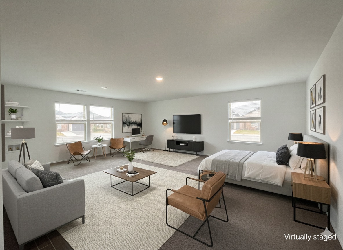 640 Pickrell Loop Georgetown, TX 78628 - Photo 3 of 36 a living room with furniture and a flat screen tv