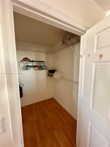 a view of a walk in closet