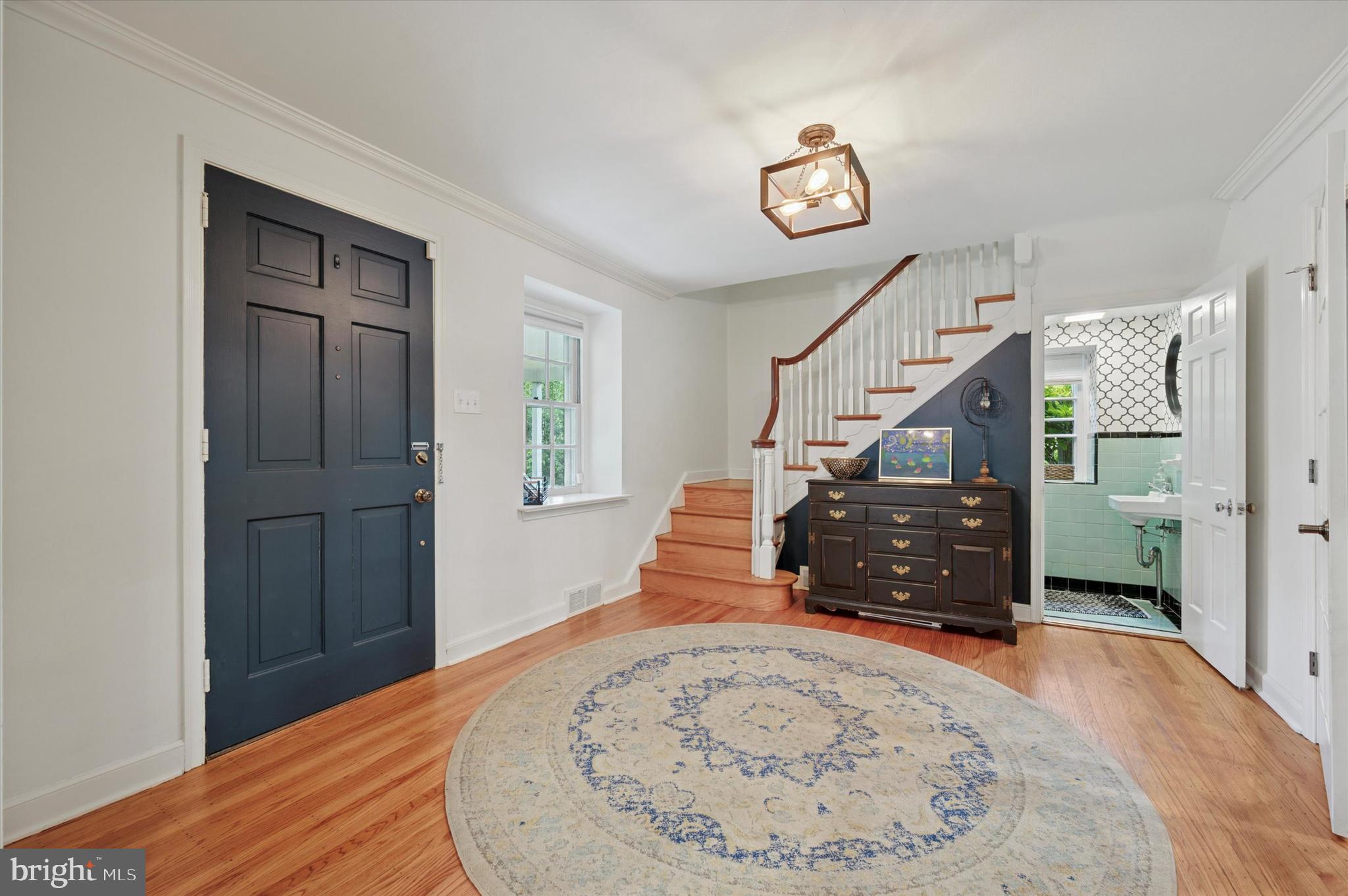 1205 Red Rambler Road Rydal, PA 19046 - Photo 8 of 34 a view of entryway and hall with wooden floor