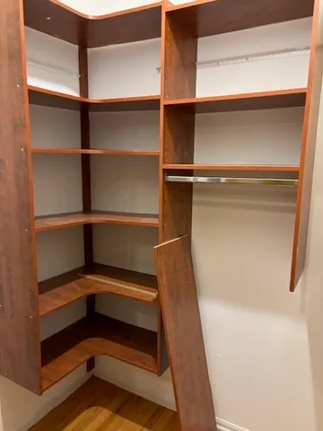 a view of walk in closet