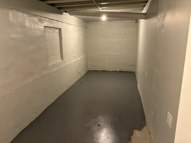 a view of storage and utility room