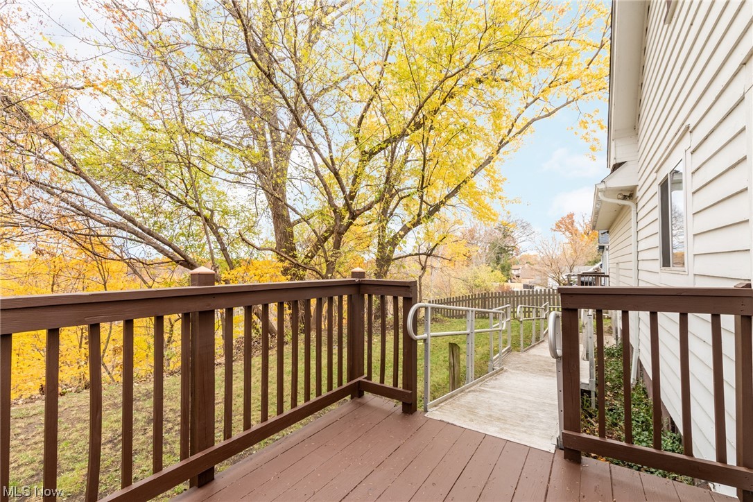 4534 Grayton Road Cleveland, OH 44135 - Photo 23 of 25 Deck and large backyard overlooking a great view of the park.