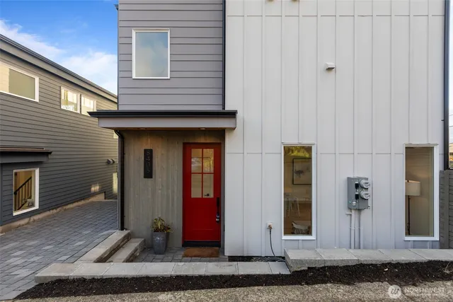 a view of a house with small space