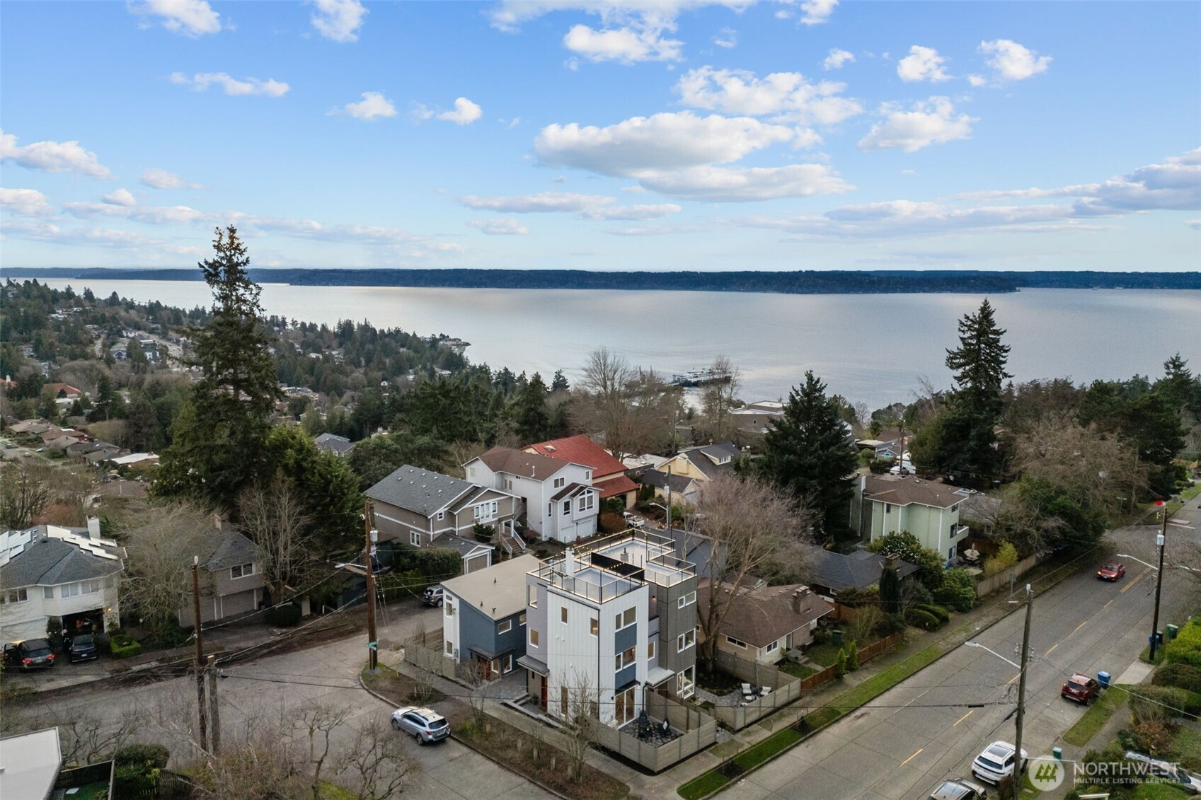 8405 42nd Avenue Southwest Seattle, WA 98136 - Photo 34 of 34 a picture of city view with lake view