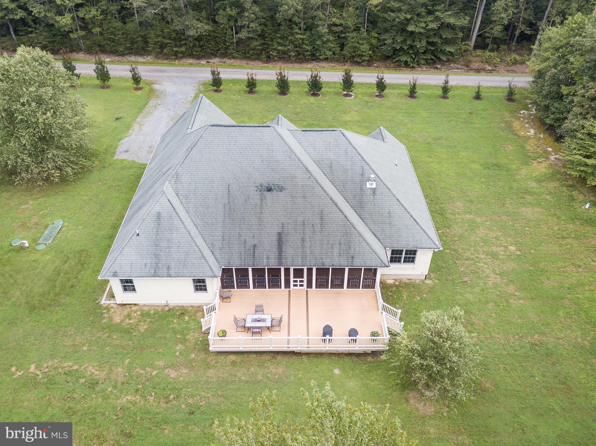 5800 Hickory Ridge Road Spotsylvania, VA 22551 - Photo 34 of 35 Aerial View of the Back of the Home