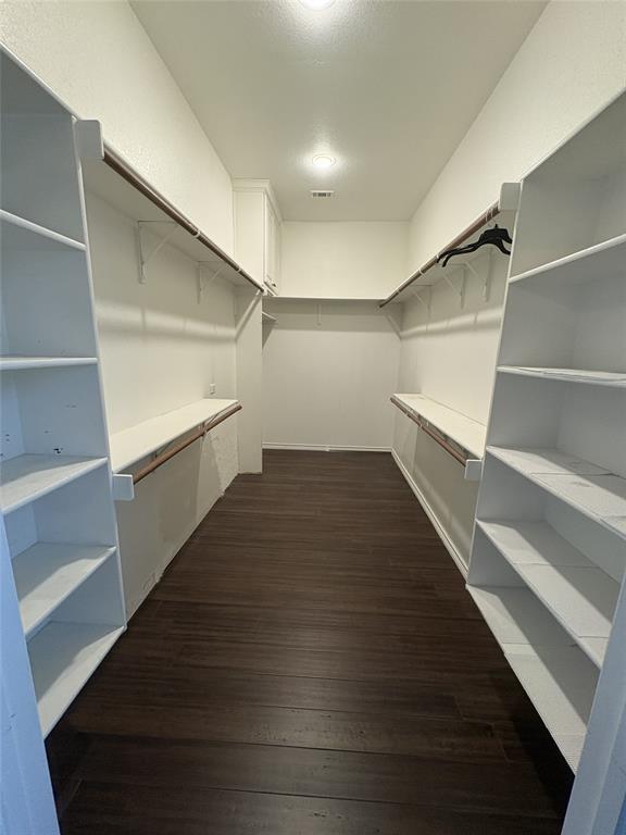 1170 Brazos Loop Gholson, TX 76705 - Photo 25 of 37 Walk-in closet featuring built-in shelving, wood-finish flooring, and recessed lighting