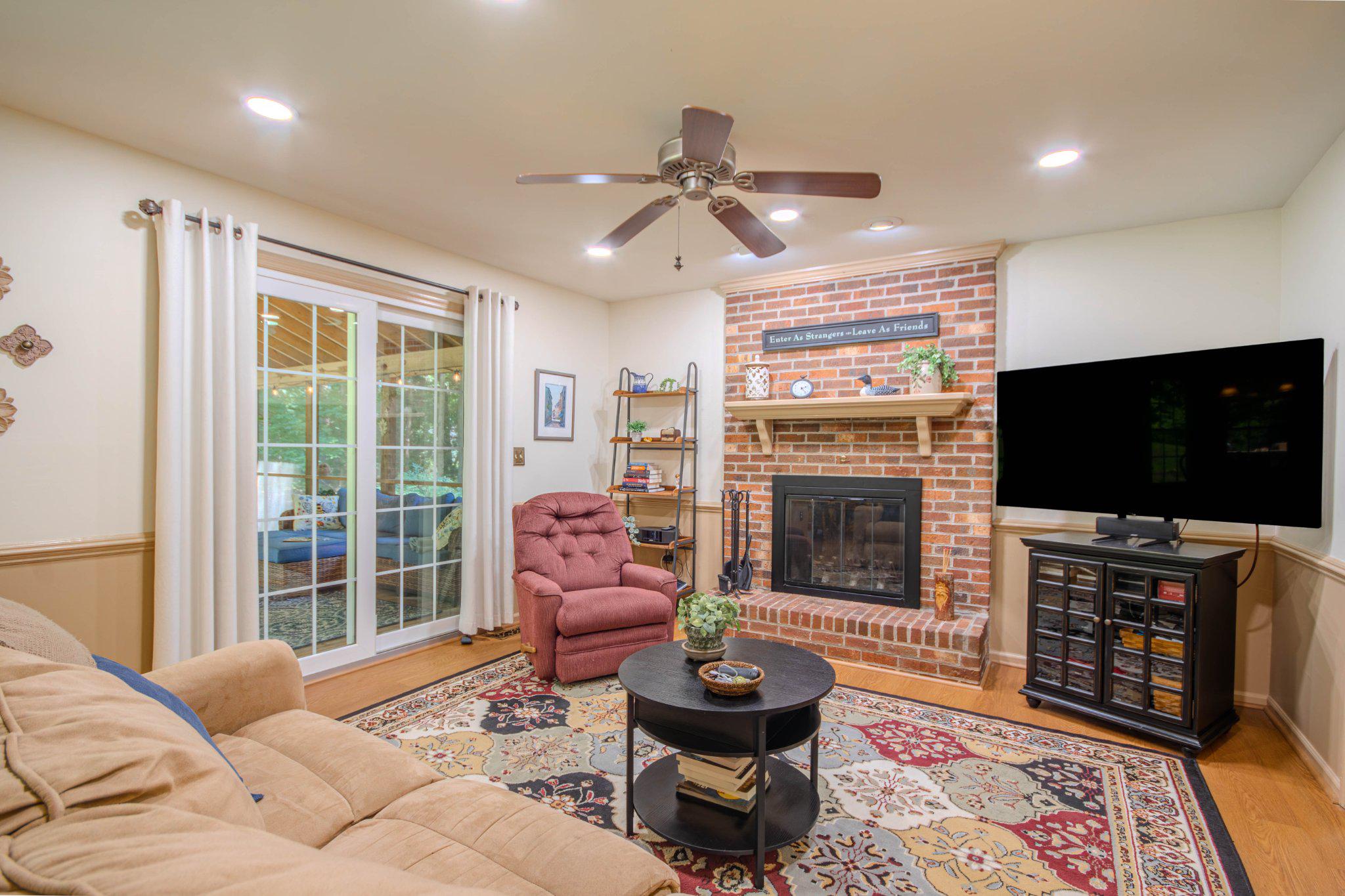 7301 Topaz Court Hebron, MD 21830 - Photo 9 of 47 Family Room with a wood burning fireplace