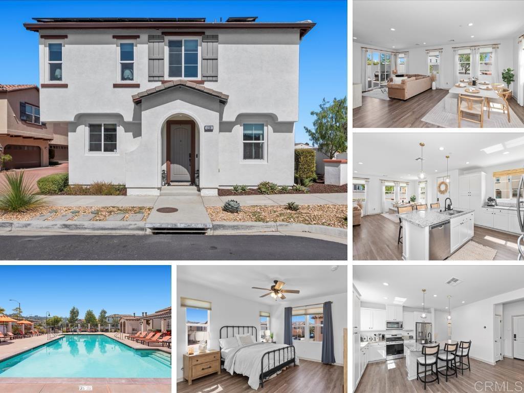 a view of a living room and kitchen