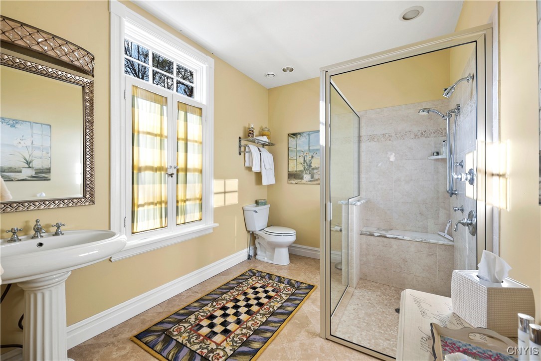 1818 West Lake Road Skaneateles, NY 13152 - Photo 21 of 48 1st Floor ADA compliant Guest Suite Bathroom
