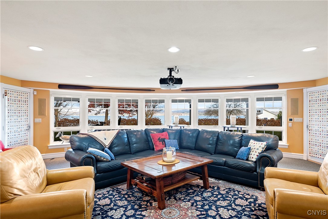 1818 West Lake Road Skaneateles, NY 13152 - Photo 38 of 48 Finished walkout lower level recreation media room