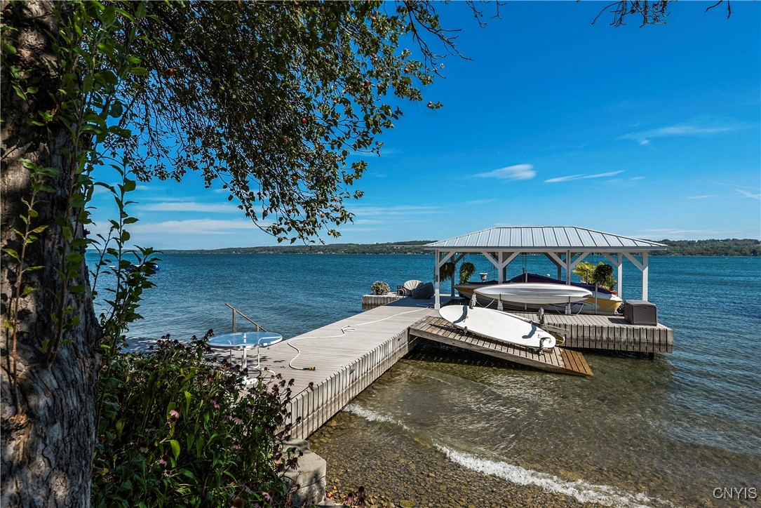 1818 West Lake Road Skaneateles, NY 13152 - Photo 5 of 48 Permanent dock and covered hoist