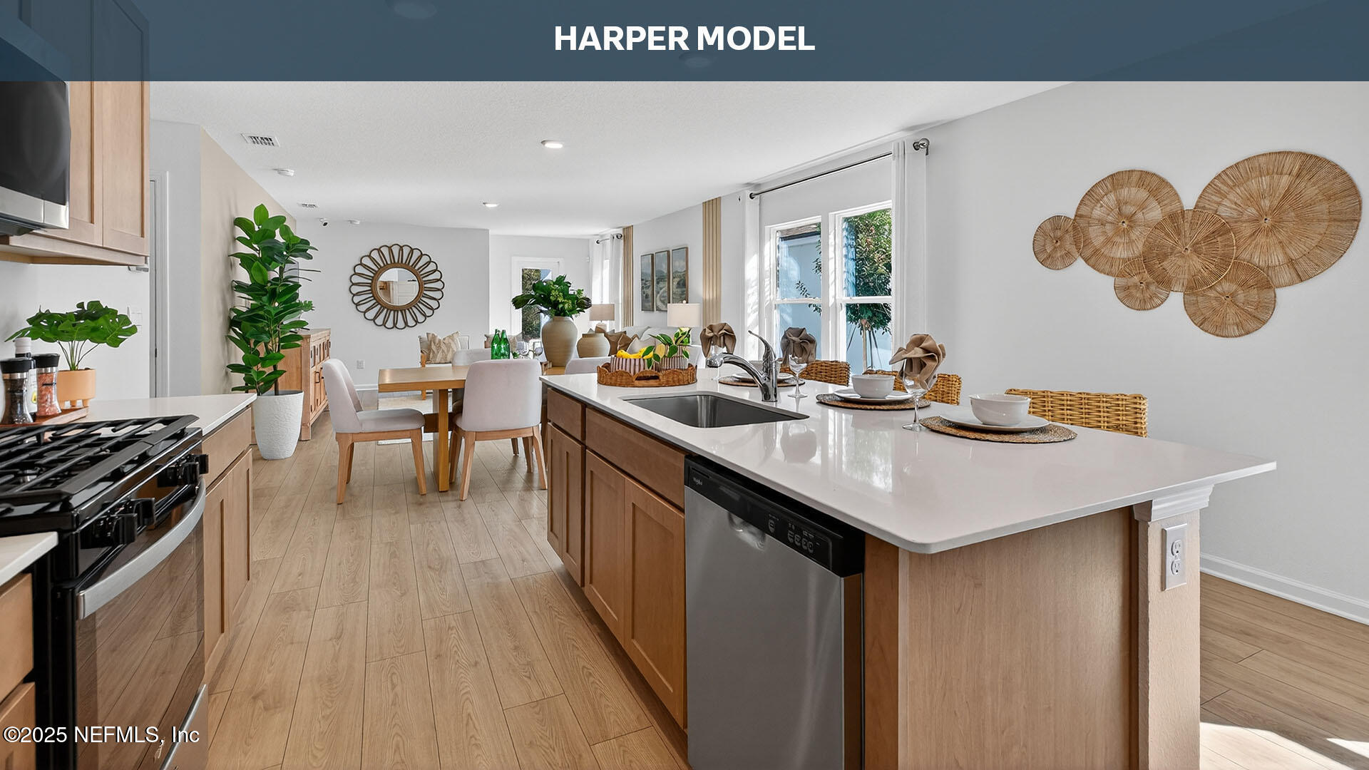 32 Flagstick Lane Bunnell, FL 32110 - Photo 9 of 61 a kitchen with a table chairs and a stove