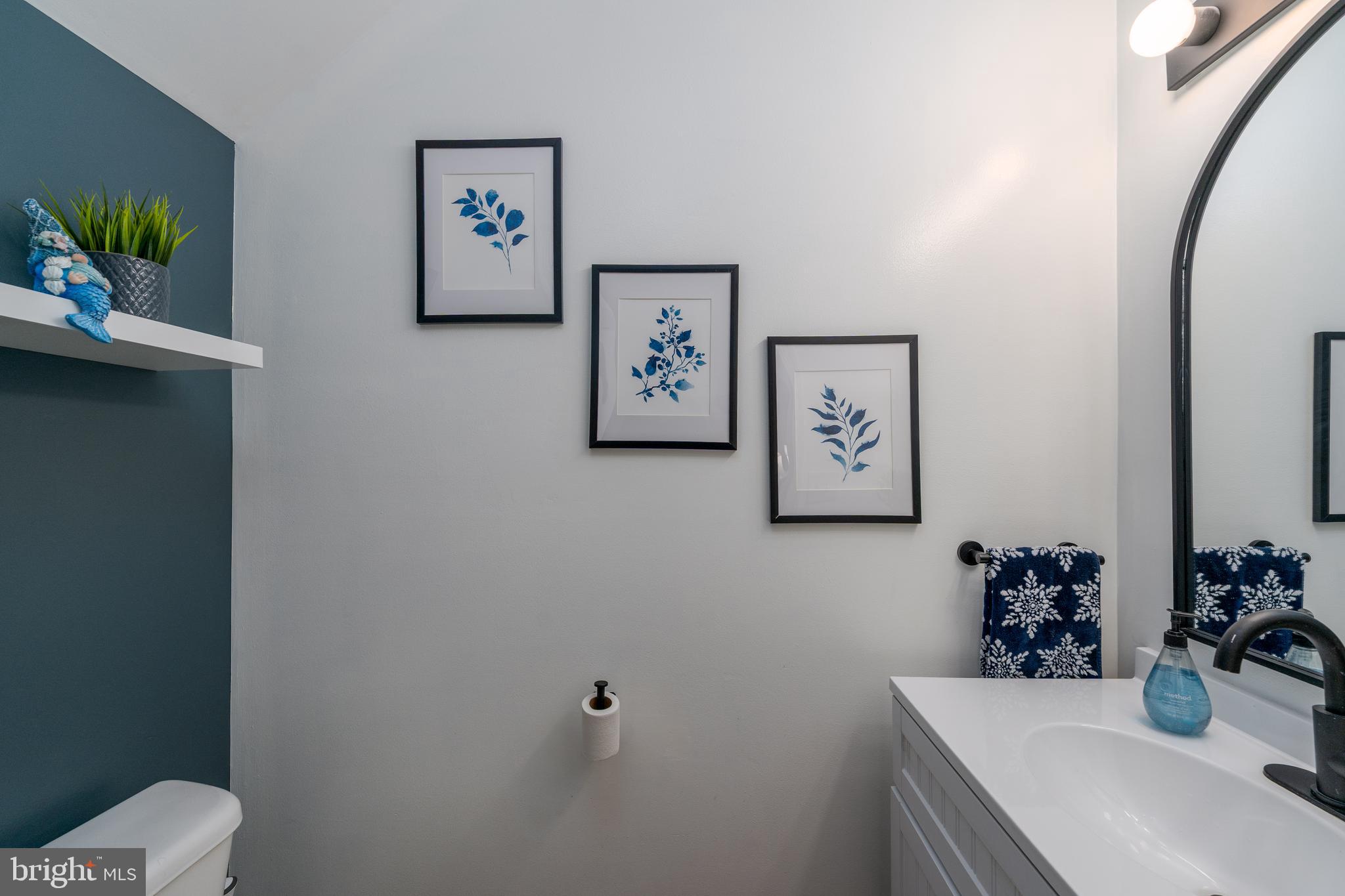 688 Luthardt Road Baltimore, MD 21220 - Photo 12 of 32 a bathroom with a sink mirror and toilet