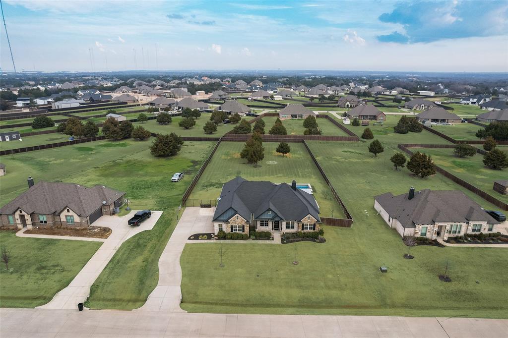4041 Richard Road Midlothian, TX 76065 - Photo 35 of 36 an aerial view of a house with a yard