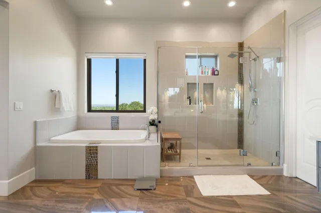 a view of room with flat screen tv