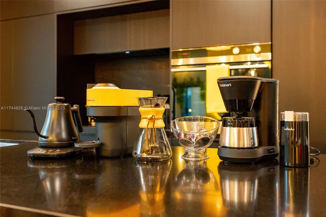 a bathroom with a mirror