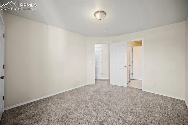 a view of an empty room