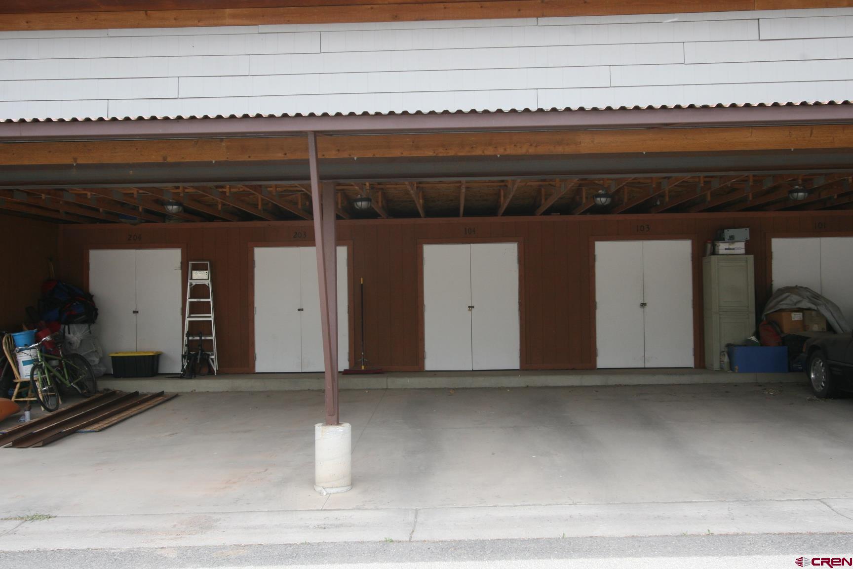 540 Redcliff Circle, Unit E104 Ridgway, CO 81432 - Photo 13 of 13 a view of a car garage