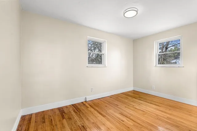 wooden floor in a room