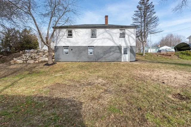 a view of a house with a snow