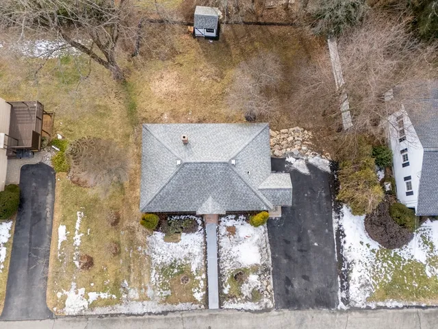 a aerial view of a house