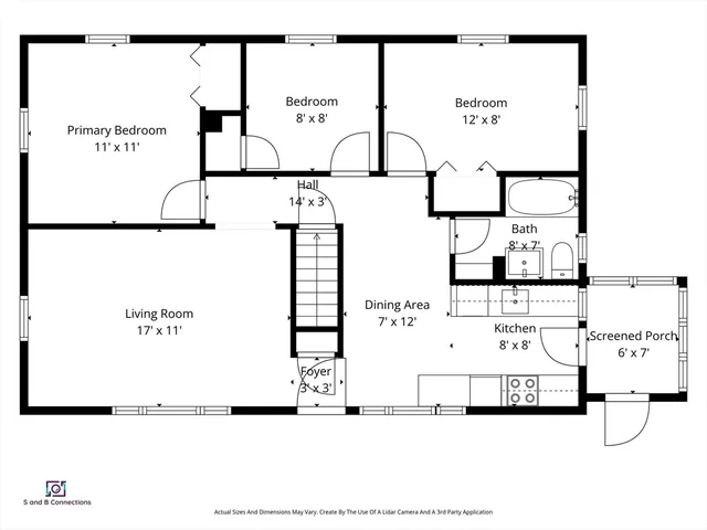 a picture of a wall with a white and white photo