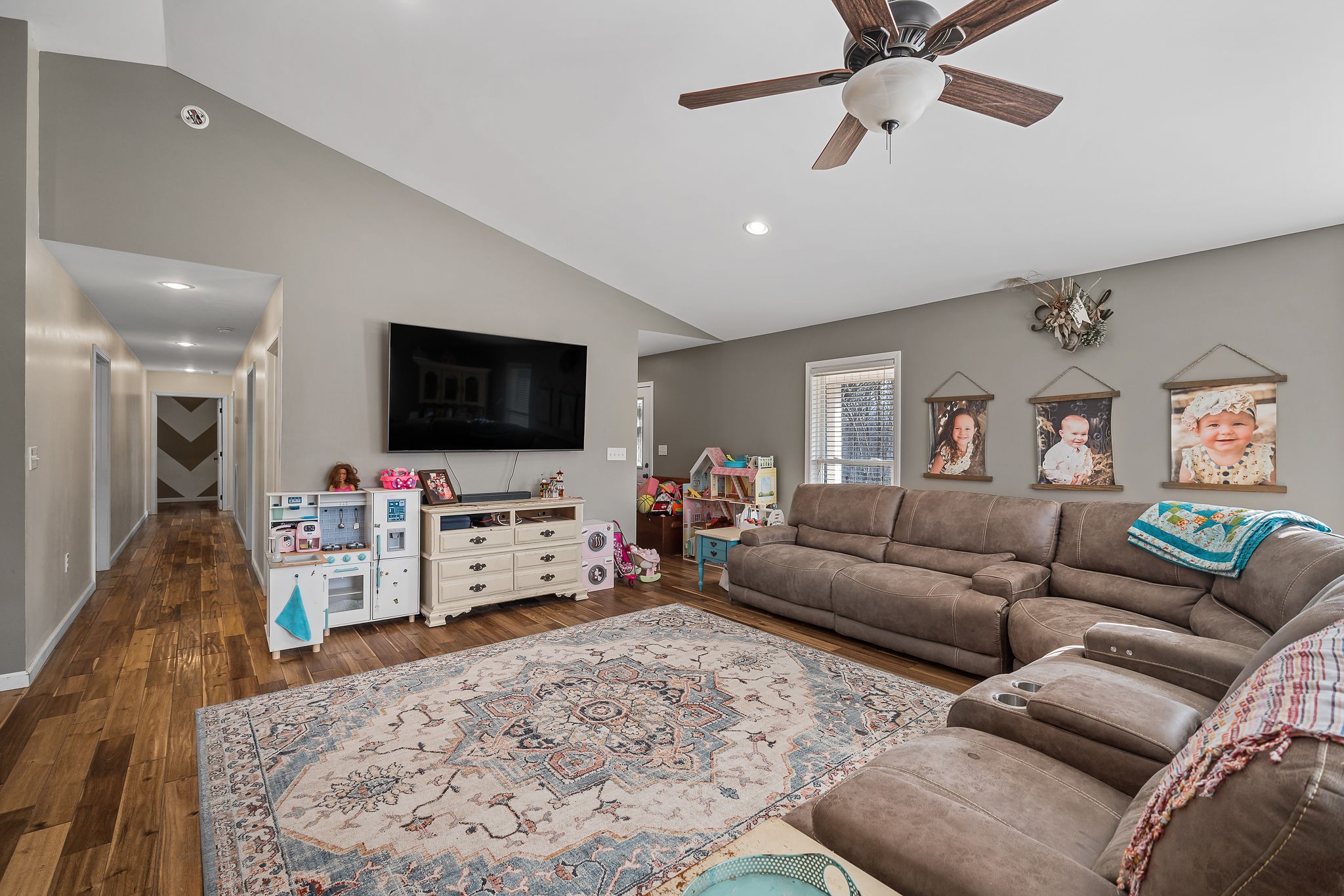 14525 Tucker Ridge Road Silver Point, TN 38582 - Photo 16 of 64 a living room with furniture and a flat screen tv
