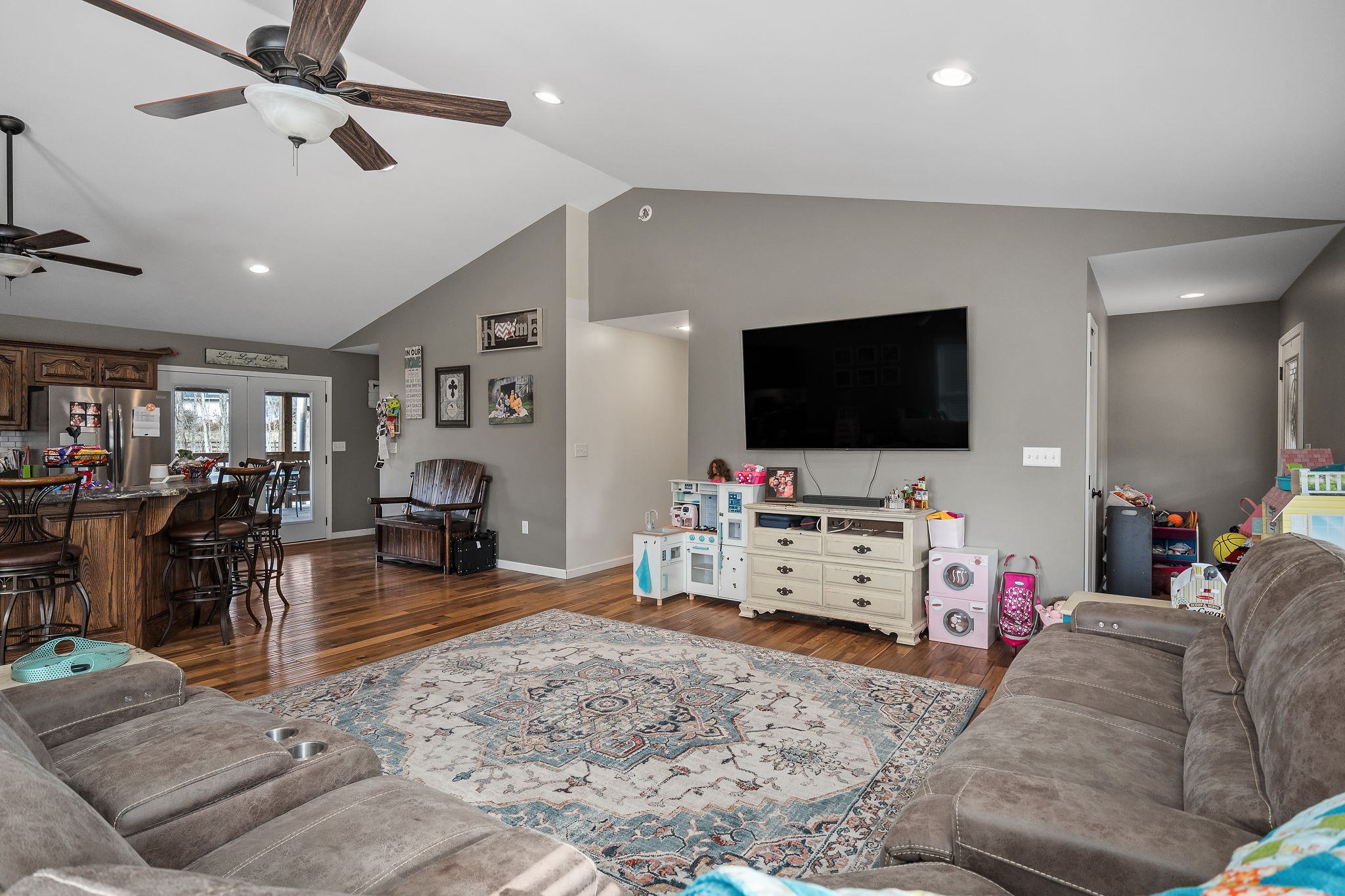 14525 Tucker Ridge Road Silver Point, TN 38582 - Photo 17 of 64 a view of a livingroom with furniture and a flat screen tv