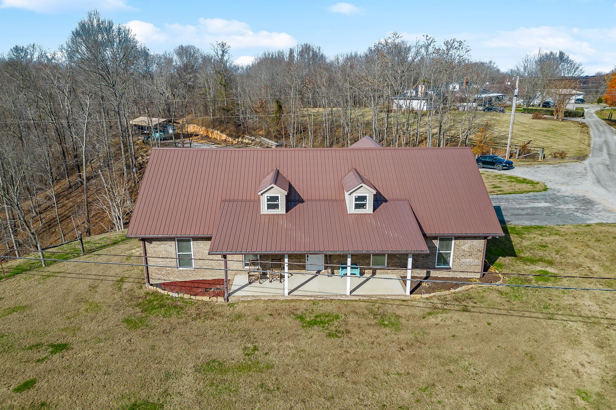 14525 Tucker Ridge Road Silver Point, TN 38582 - Photo 5 of 64 an aerial view of a house with pool and yard