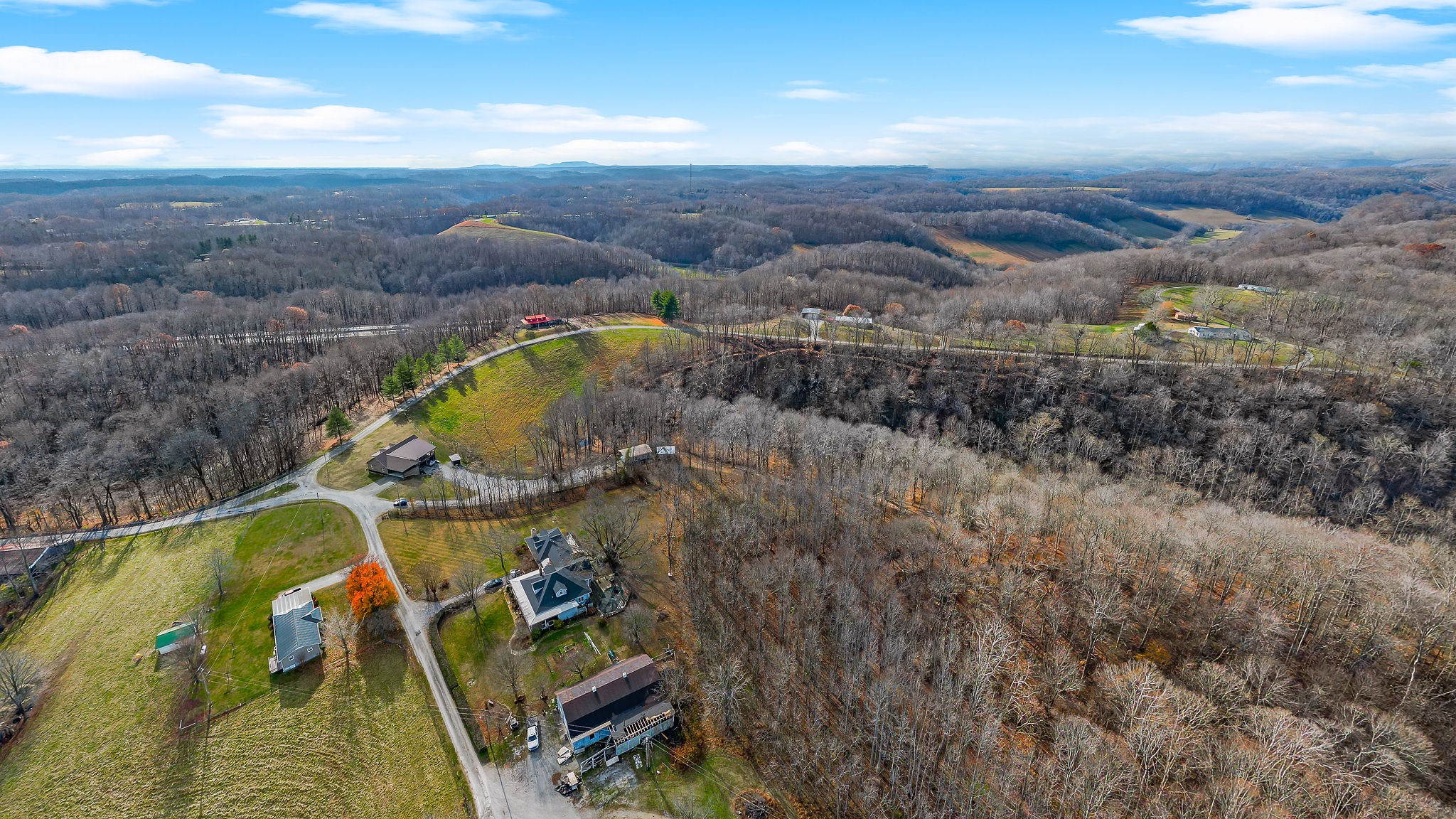 14525 Tucker Ridge Road Silver Point, TN 38582 - Photo 59 of 64 an aerial view of a house with a swimming pool