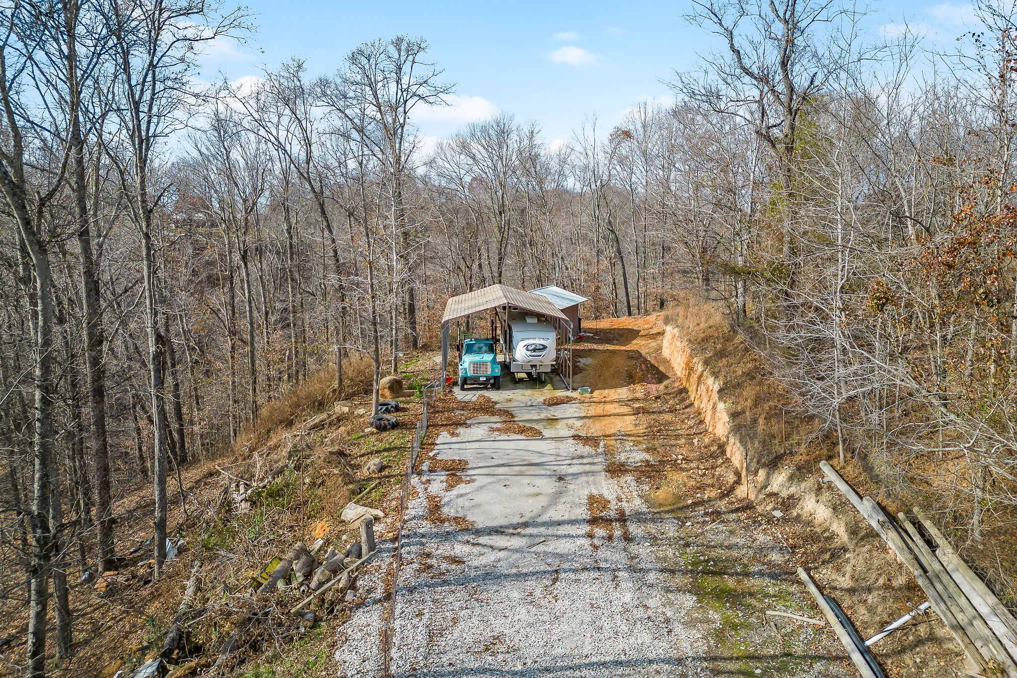 14525 Tucker Ridge Road Silver Point, TN 38582 - Photo 6 of 64 a view of a yard with large trees