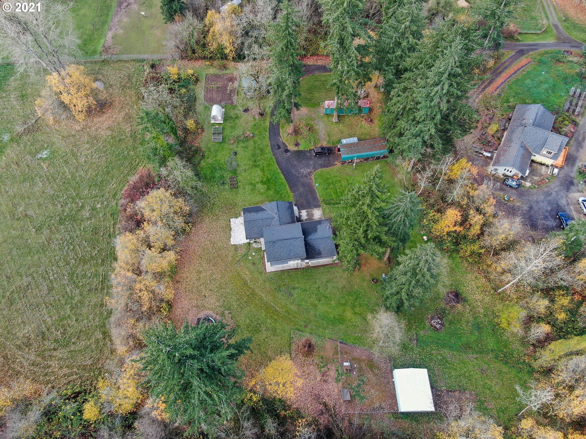 1913 Northeast 199th Street Ridgefield, WA 98642 - Photo 29 of 30 an aerial view of a house with a yard