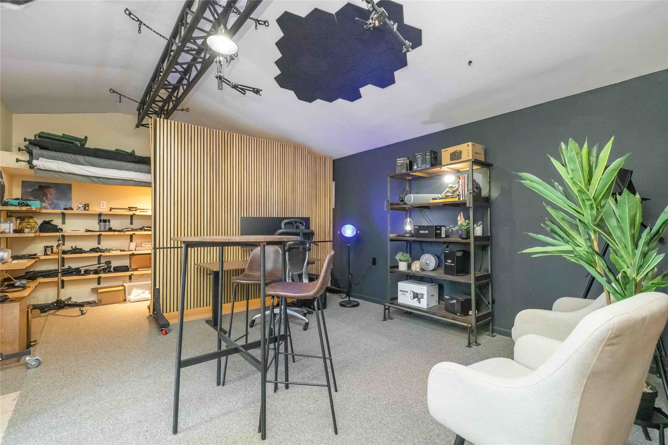 10903 Cade Circle Austin, TX 78726 - Photo 39 of 40 Home office featuring vaulted ceiling