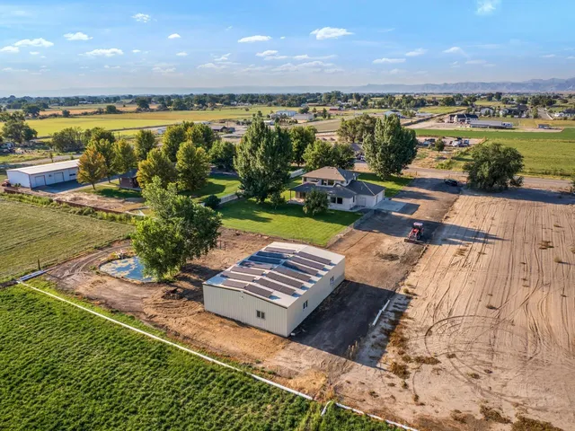a view of a city with an ocean beach