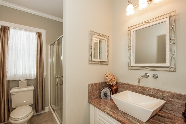 3 Bridle Path Road Wilbraham, MA 01095 - Photo 18 of 30 a bathroom with a granite countertop sink and a mirror